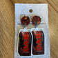 *Earrings Choc Drink Dangles