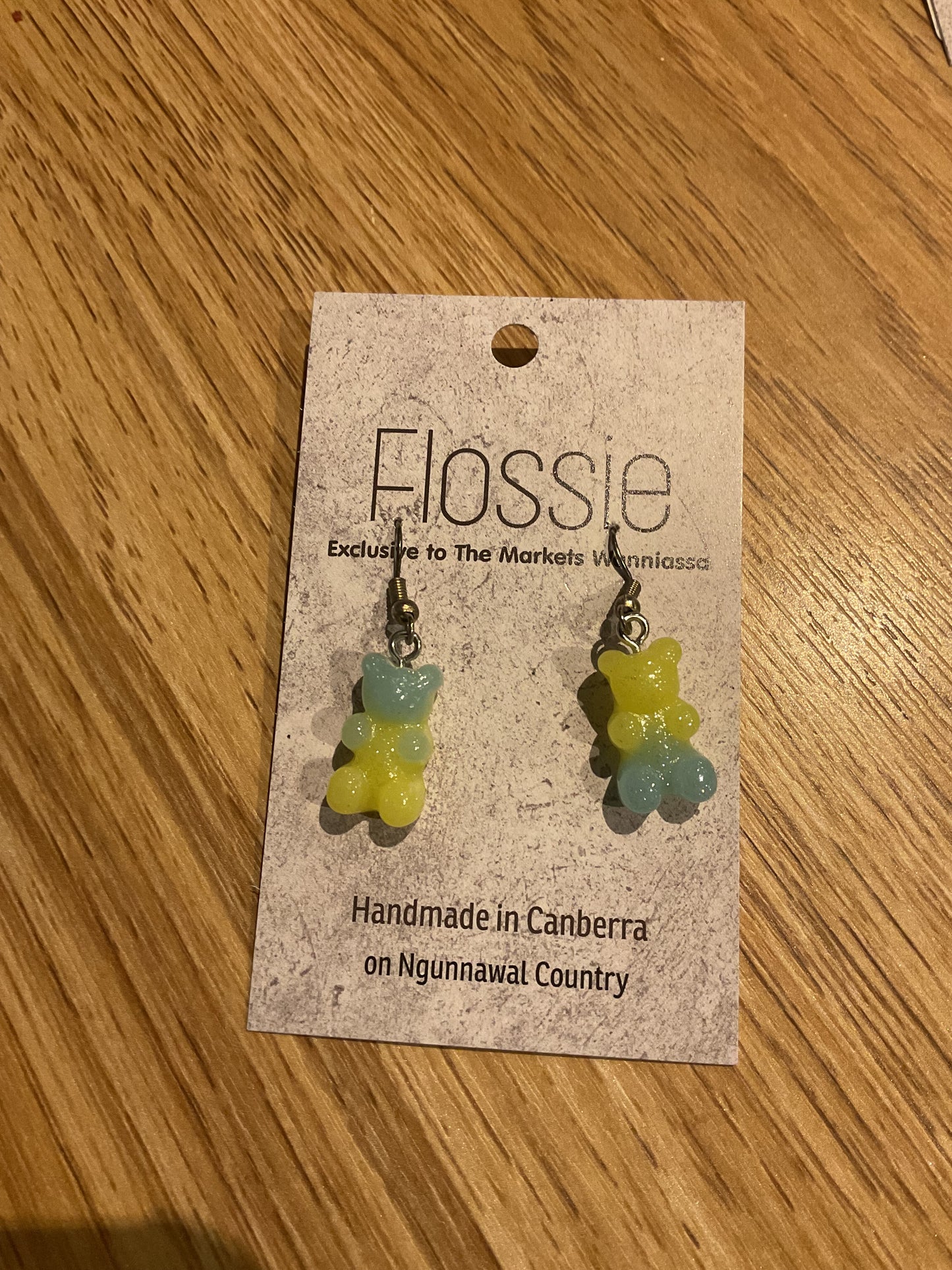 *Earrings Jelly Bear Dangles