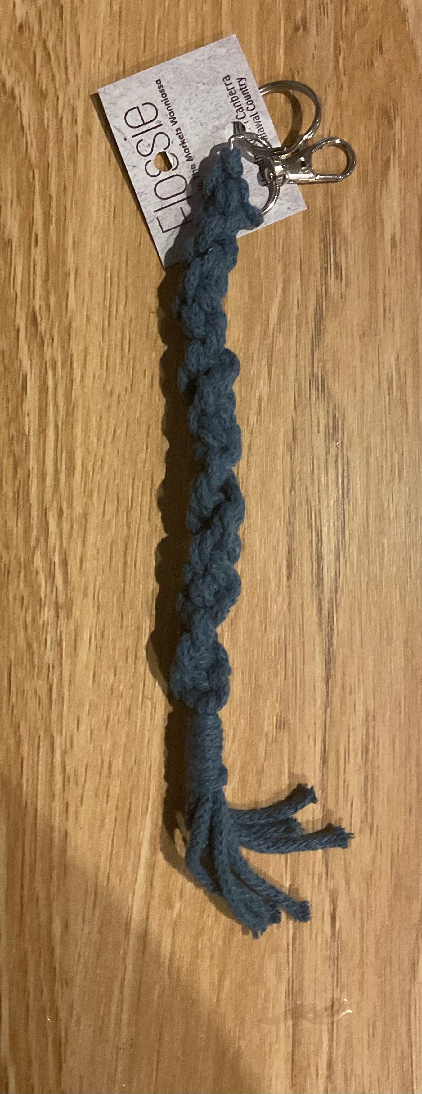 *Macrame Keychain Navy