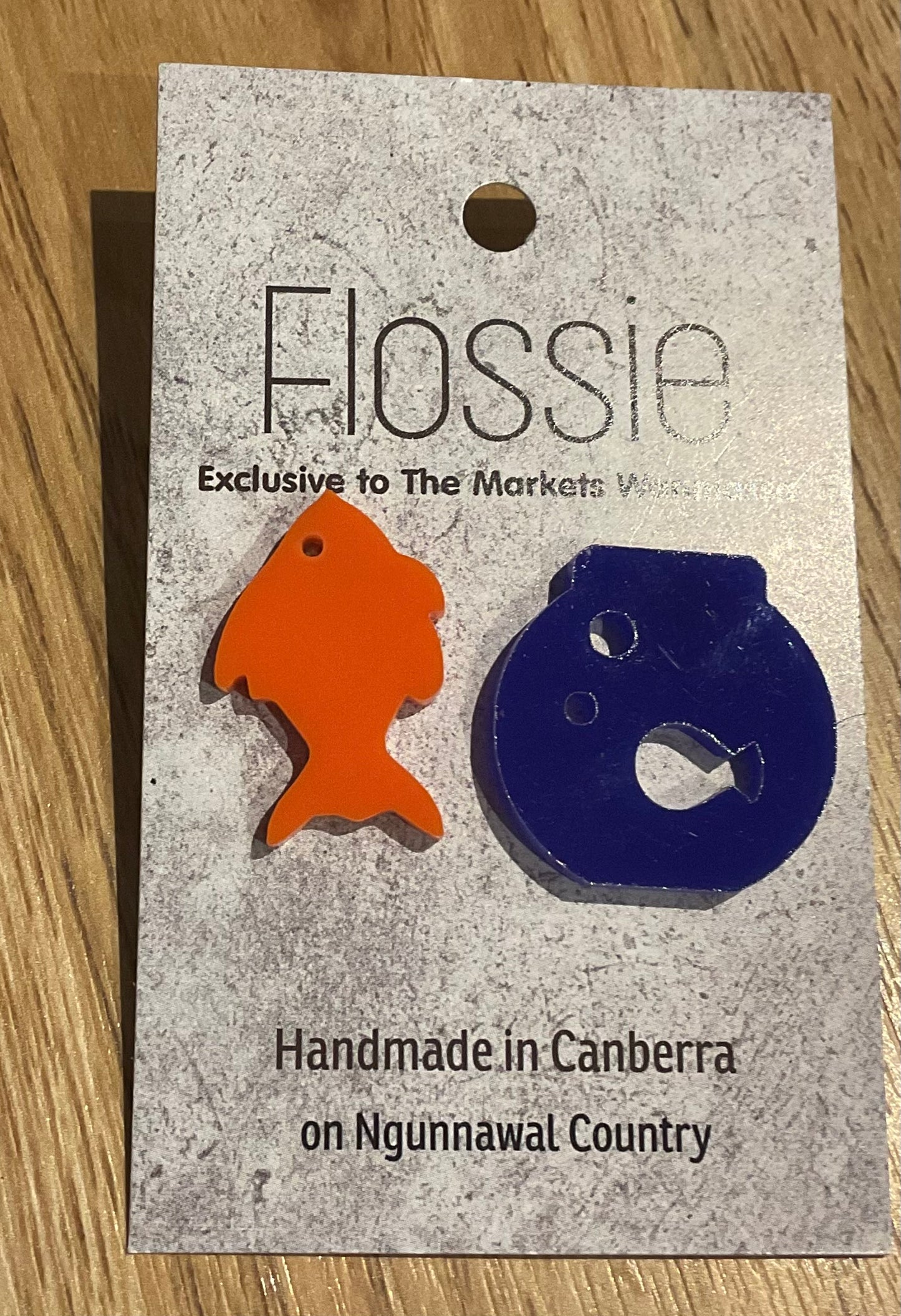 *Earrings Goldfish & Bowl Studs