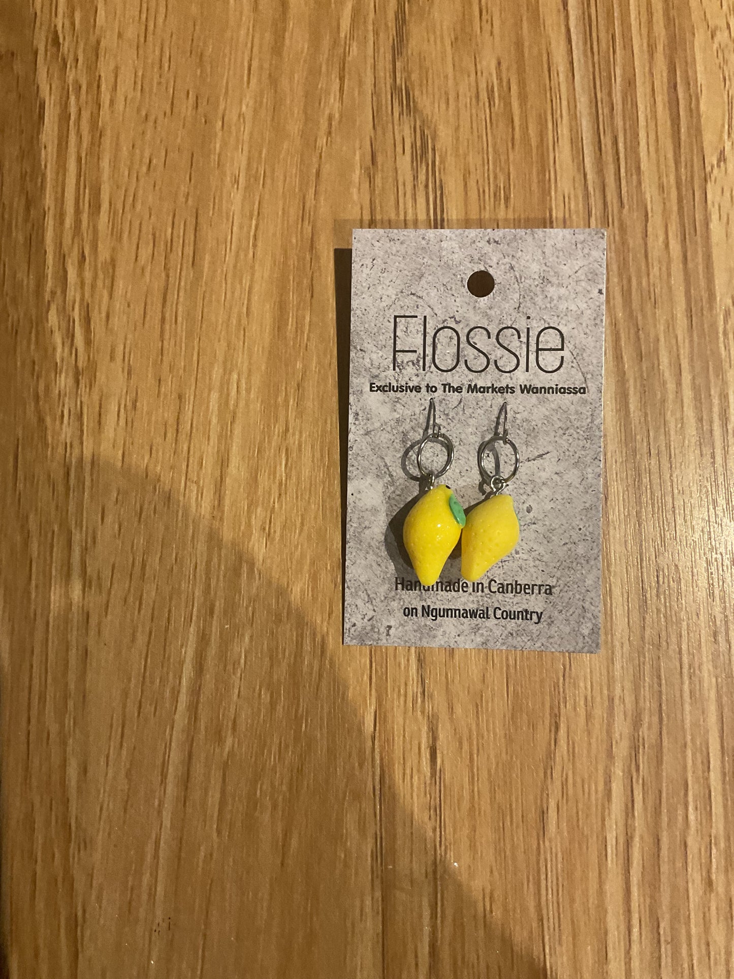*Earrings Lemon Dangles
