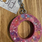 *Keychain Resin Letter O