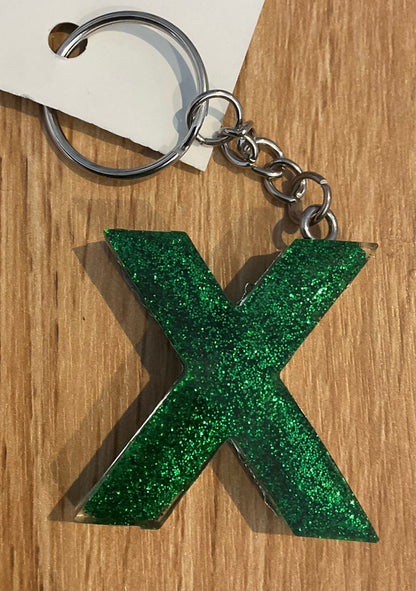 *Keychain Resin Letter X