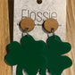 *Earrings Acrylic Four Leaf Clover Dangles