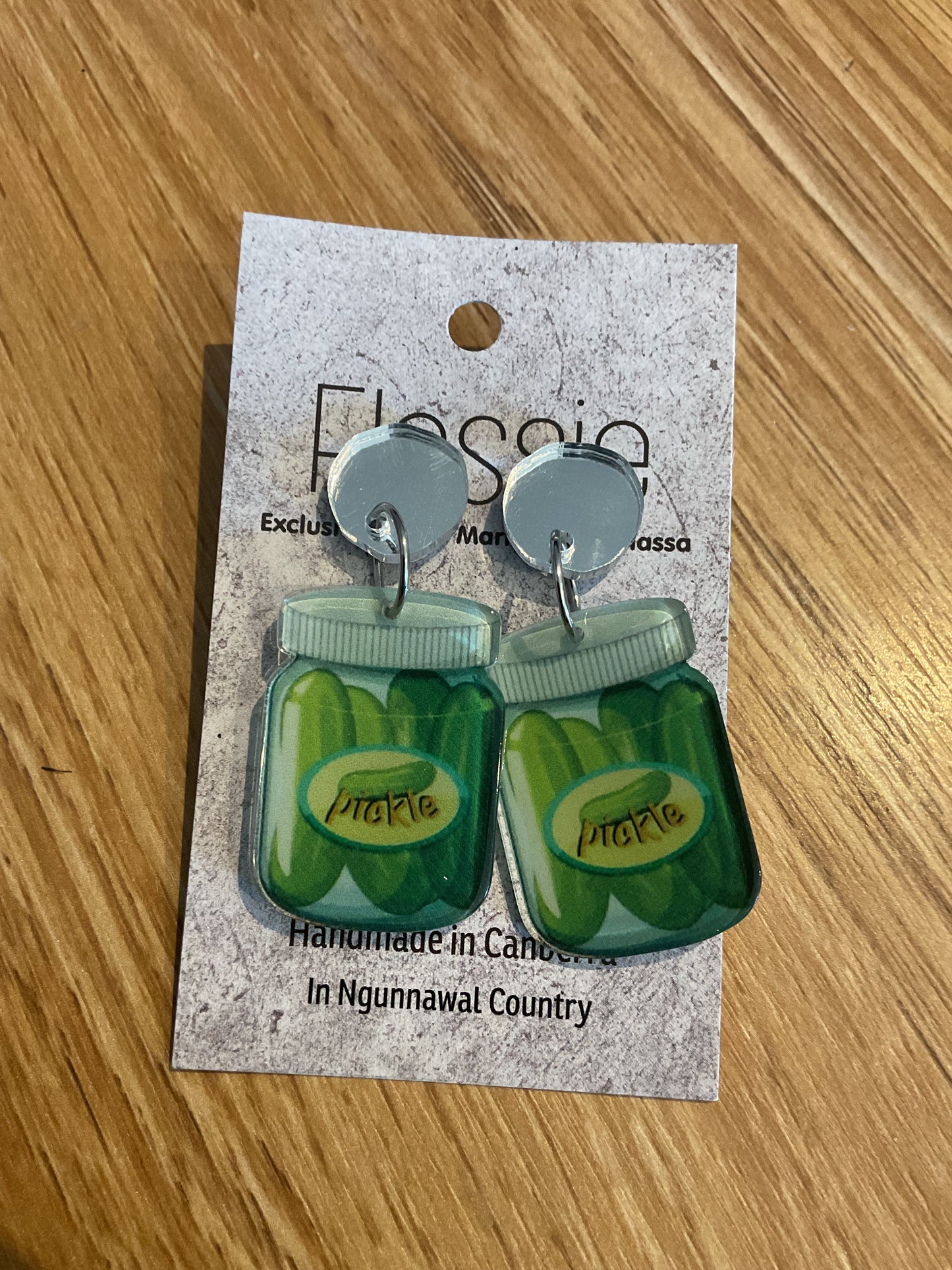 *Earrings Pickle Jars Dangles