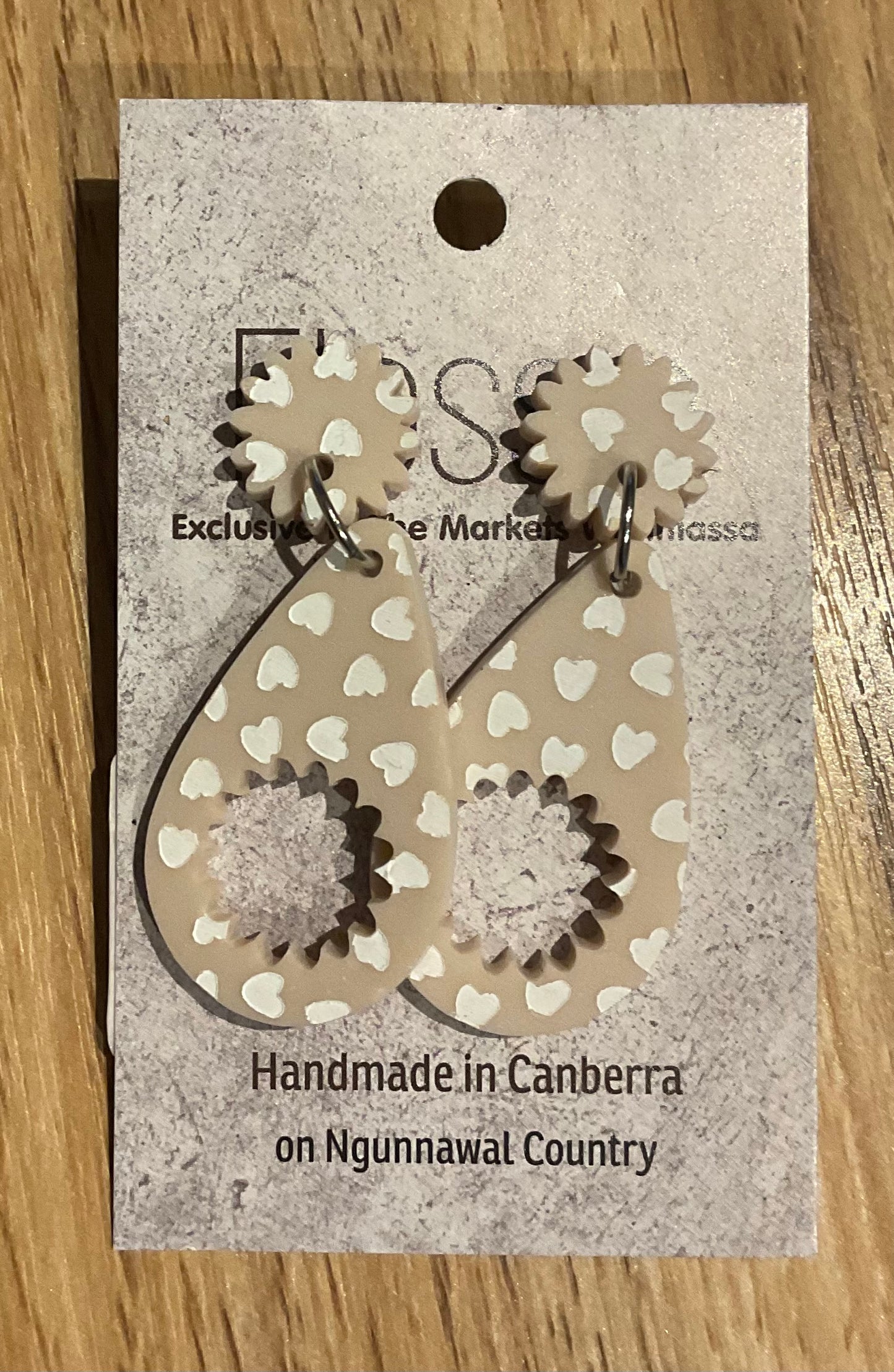 *Earrings Acrylic Hand Painted Dangles