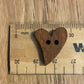 *Loose Buttons - Wooden Hearts