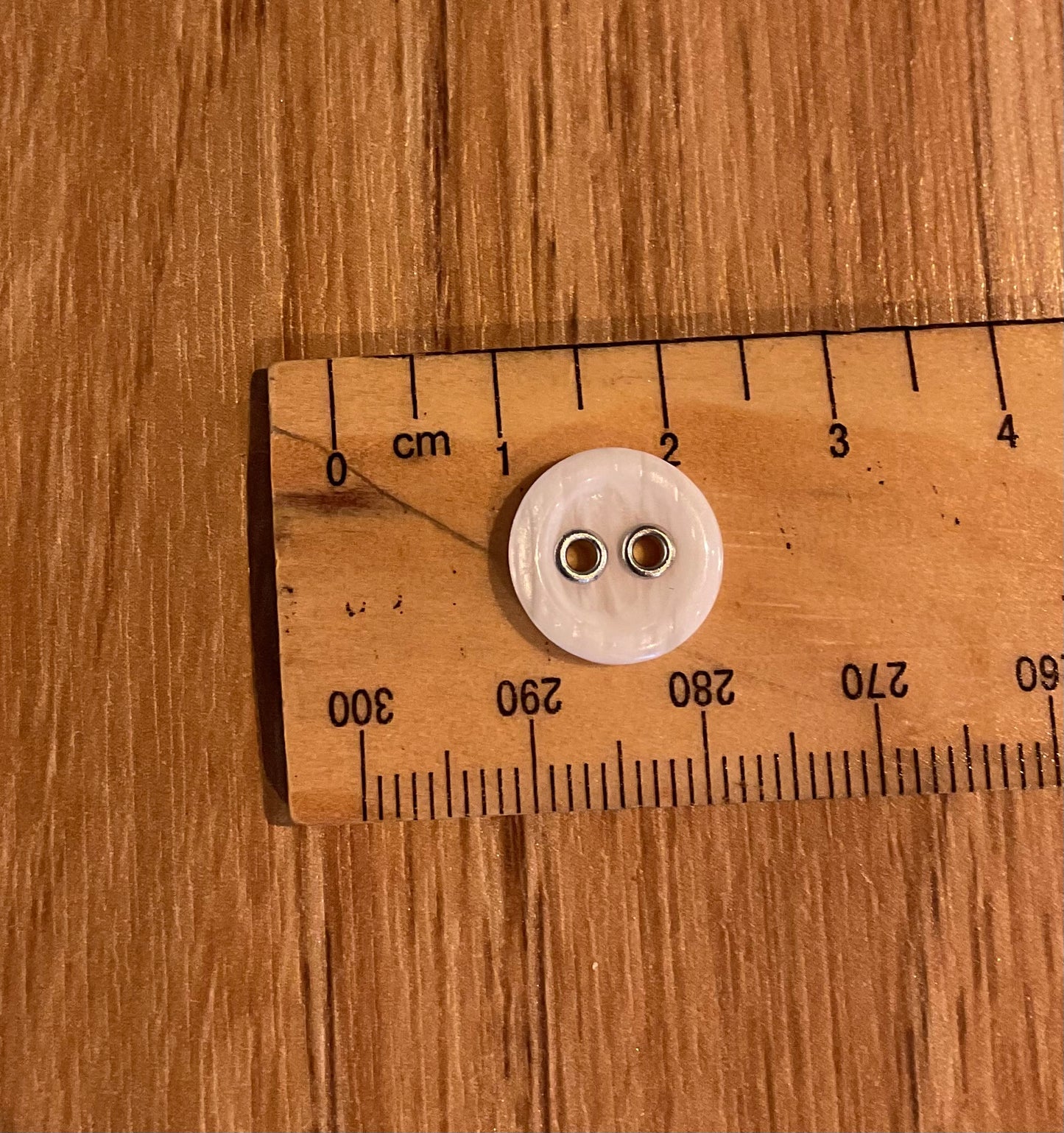 *Loose Buttons - White Acrylic