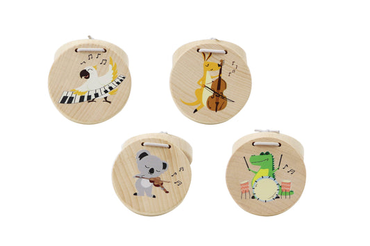 Wooden Aussie Animal Castanets