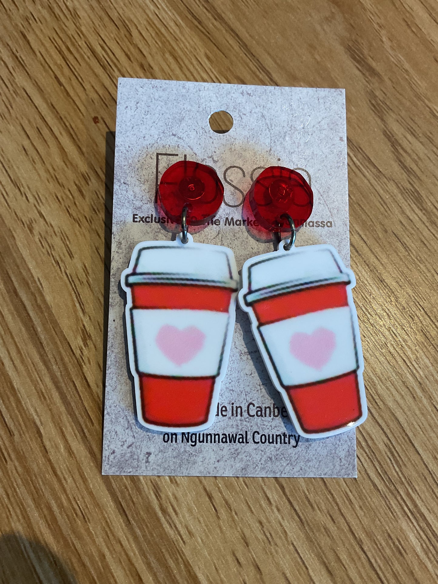 *Earrings Coffee Mug Dangles