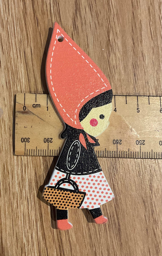 *Loose Buttons - Wooden Girl Large