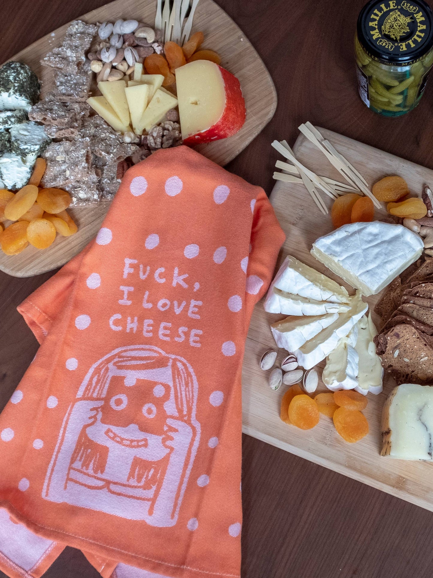 Dish Towel - F*ck, I Love Cheese