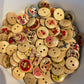 *Loose Buttons - Wooden Printed Animals