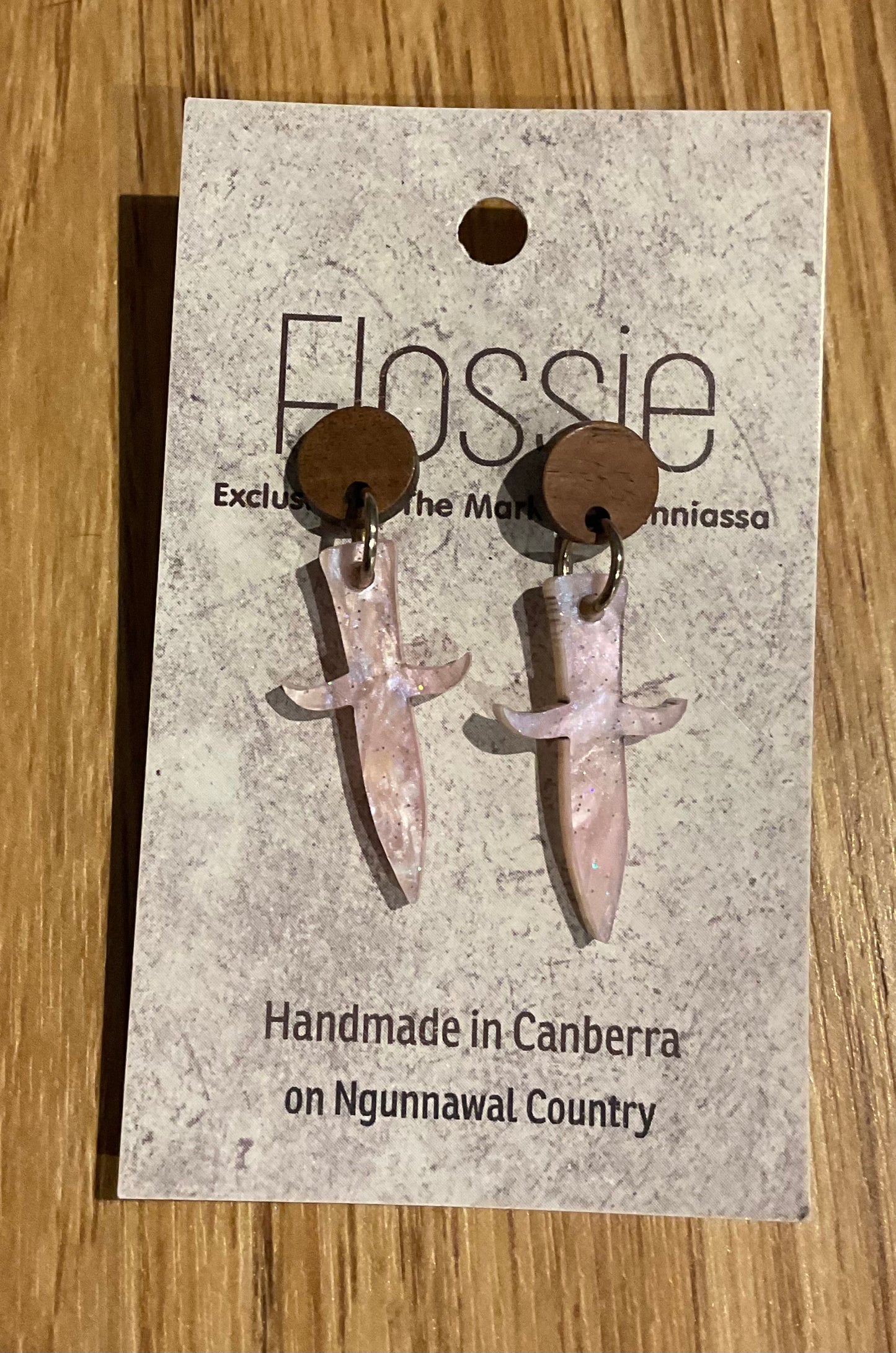 *Earrings Acrylic Dagger Dangles