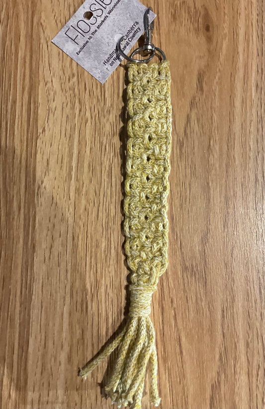 *Macrame Keychain Mustard