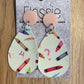 *Earrings Crayon Dangles