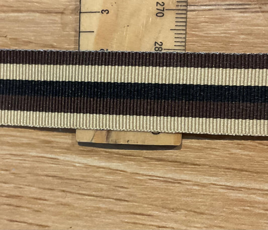*Ribbon Brown Grosgrain- 20mm Per Metre