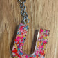 *Keychain Resin Letter U
