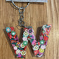 *Keychain Resin Letter W