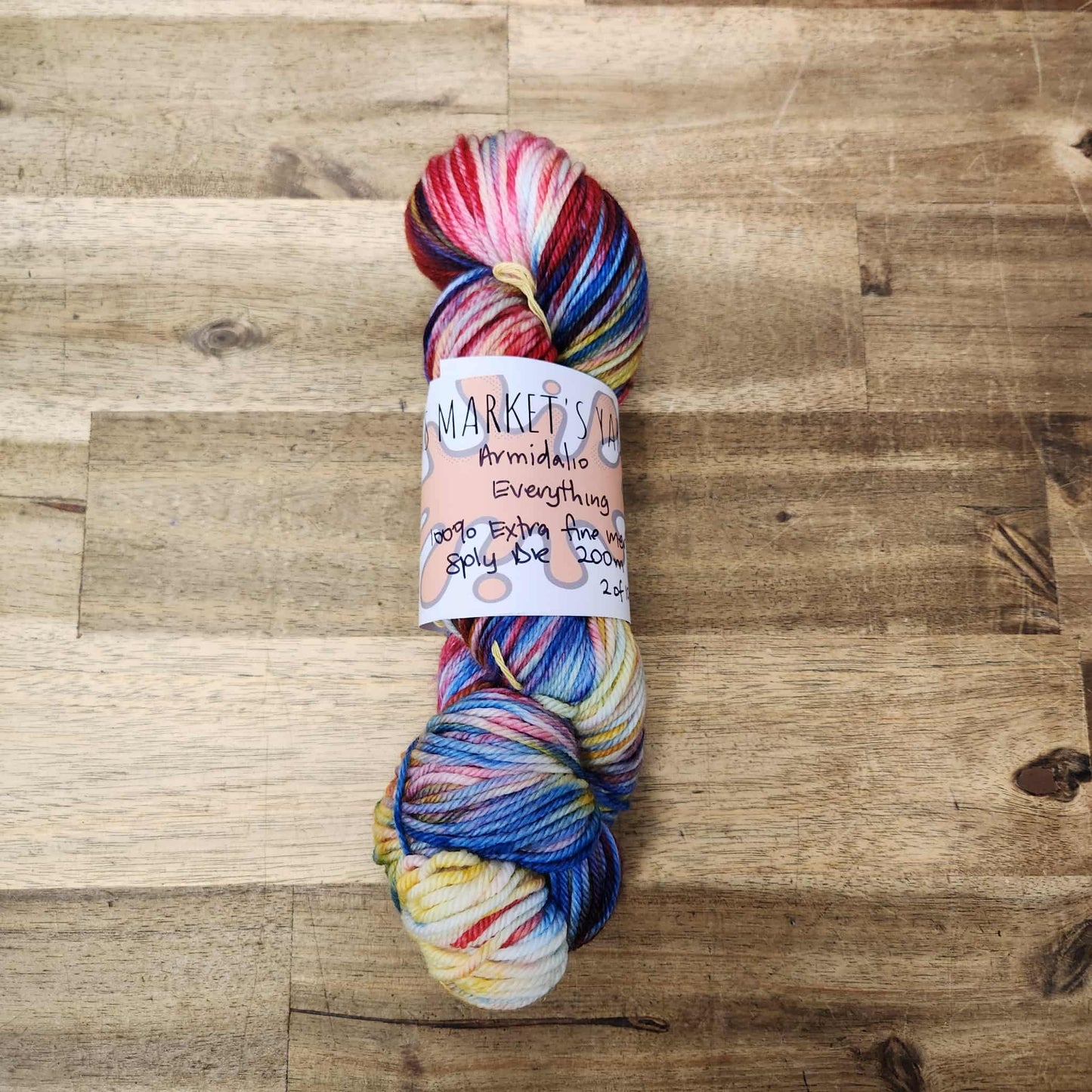 Mrs Market's Armidalio 8ply Hand Dyed Merino