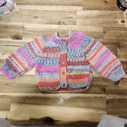 Hand Knitted Baby Cardigan - 7