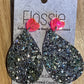 *Earrings Pewter Glitter Dangles