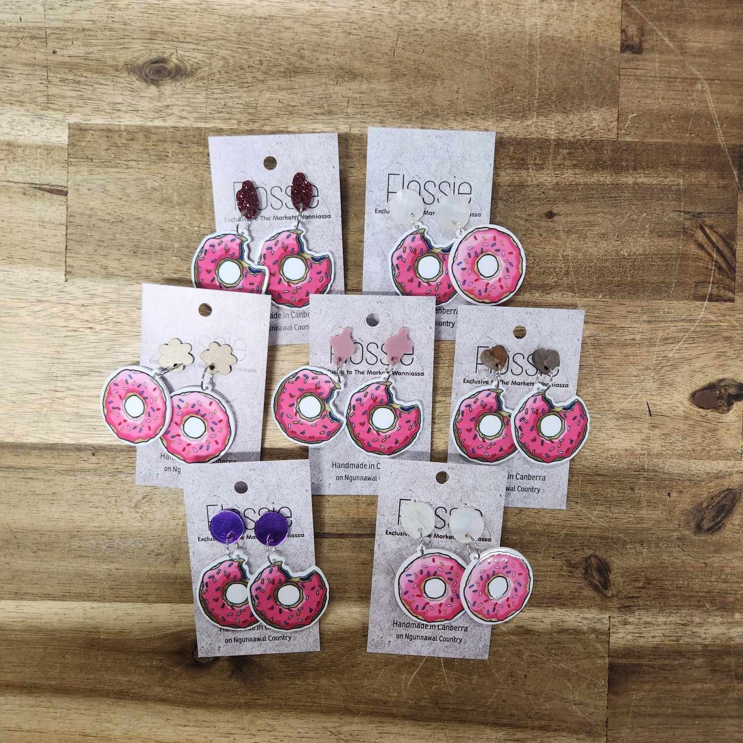 Earrings Donuts Dangles