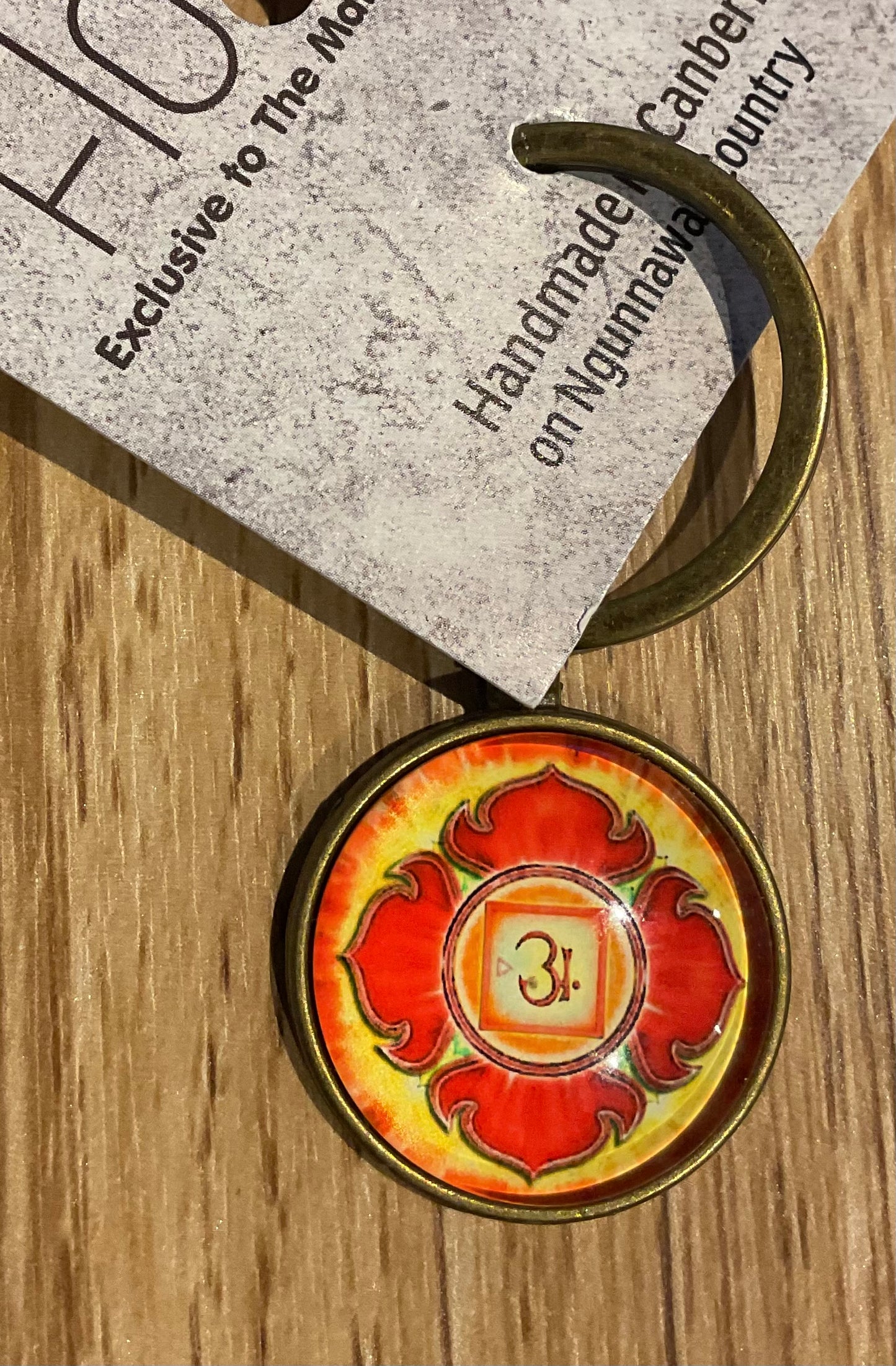 *Glass Dome Keychain Bronze