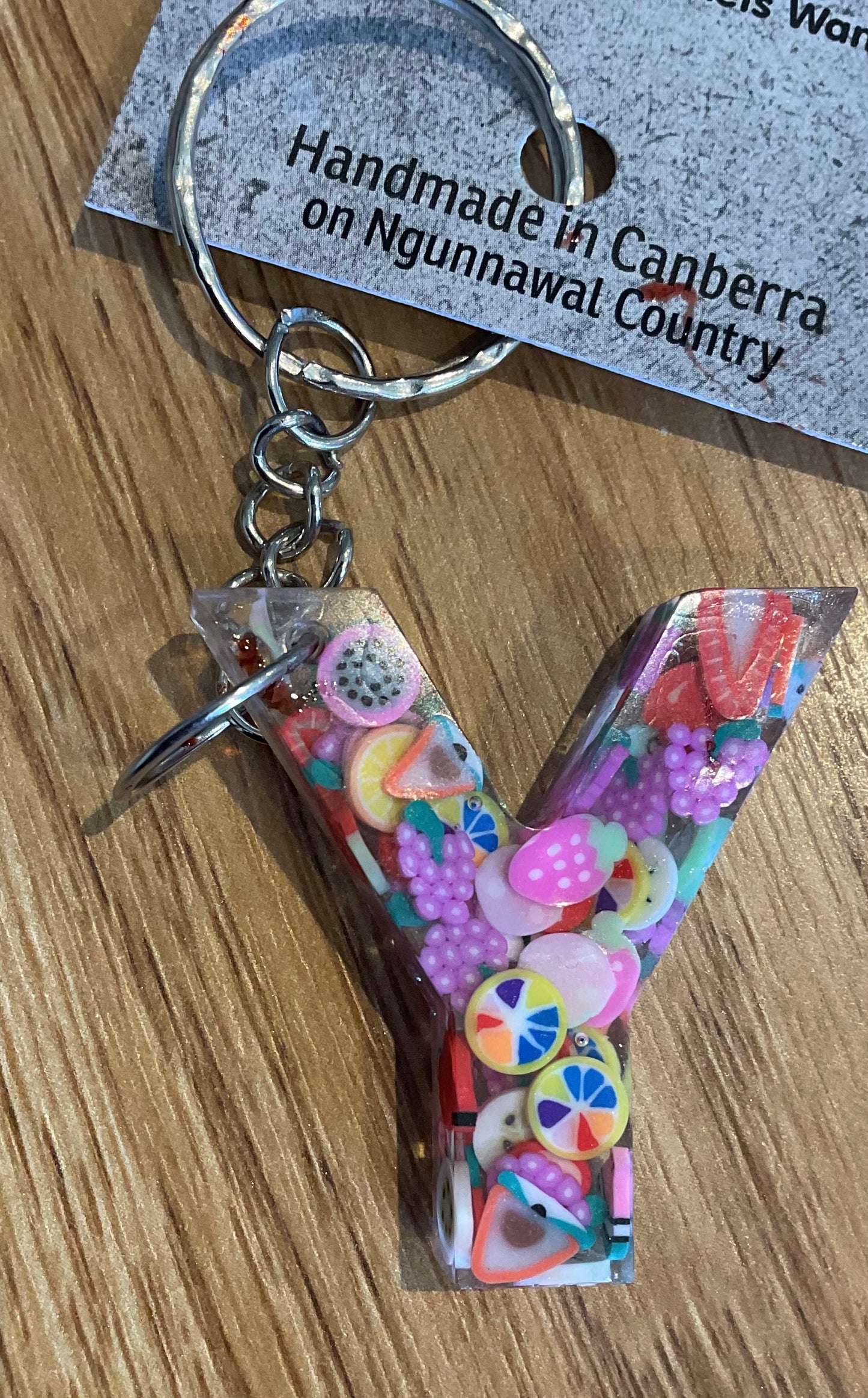 *Keychain Resin Letter Y