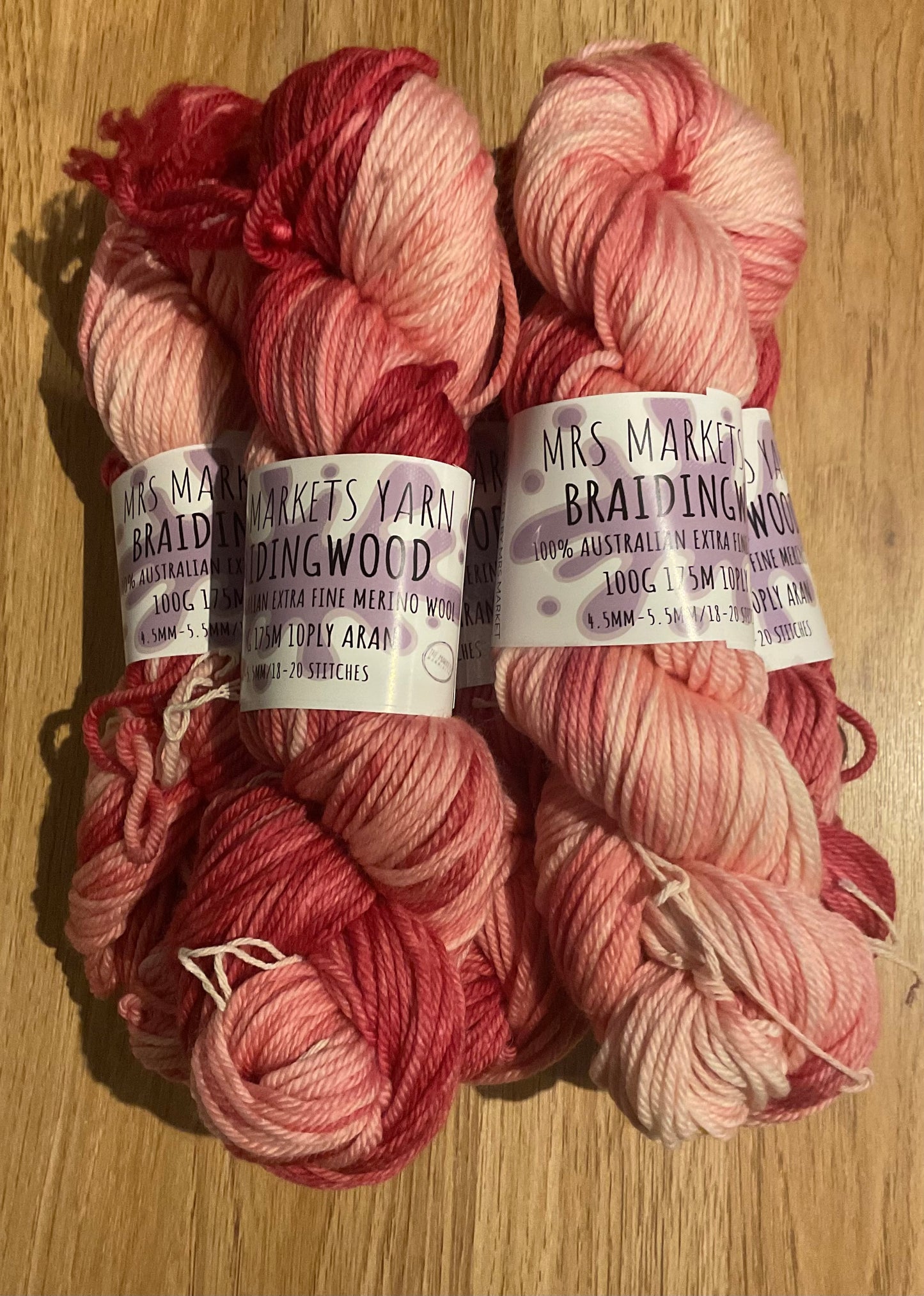 *Braidingwood Yarn 10ply Berrylicious
