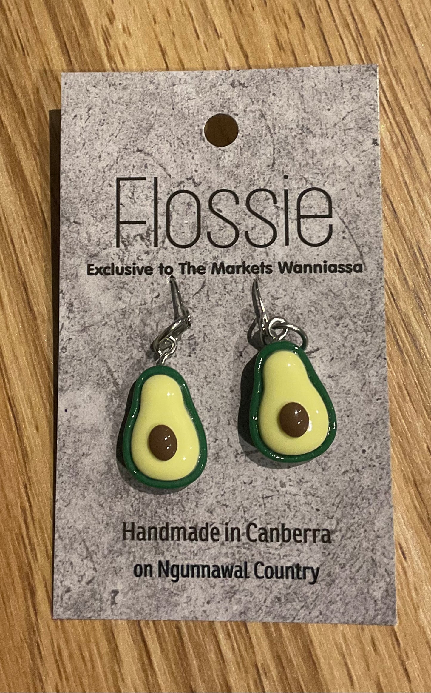 *Earrings Avocado Dangles
