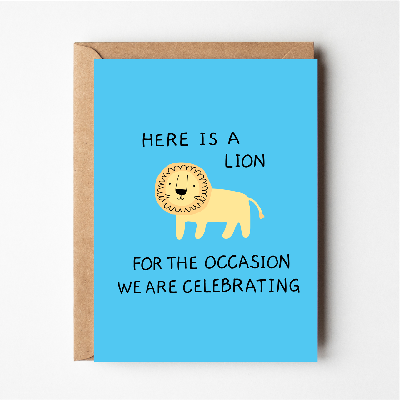 Here is a Lion Card