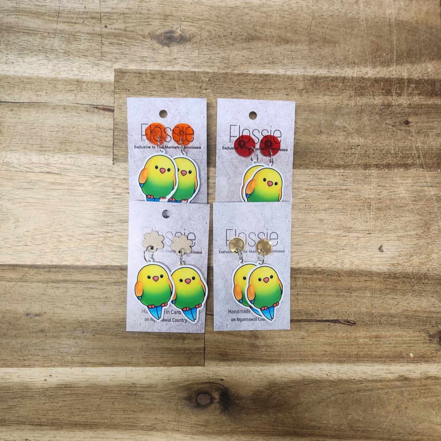 Earrings Chubby Bird Dangles