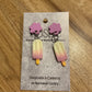 *Earrings Vanilla Strawberry Ice Cream Dangles
