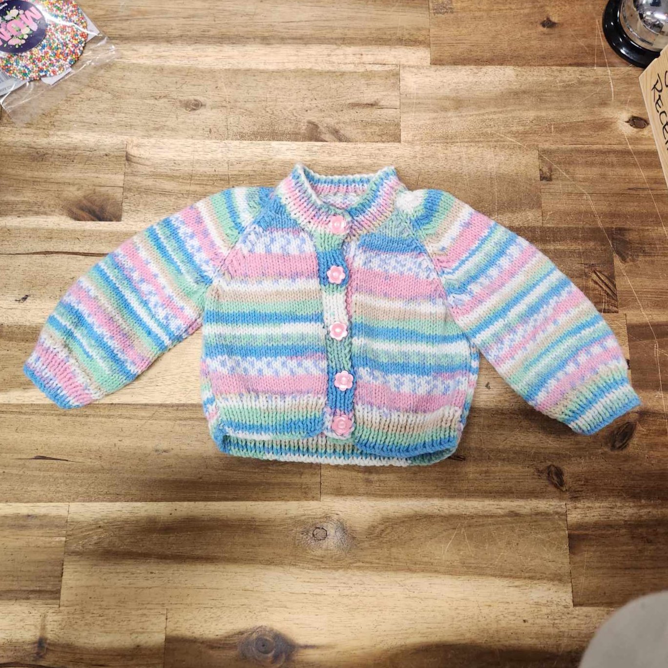 Hand Knitted Baby Cardigan - 2