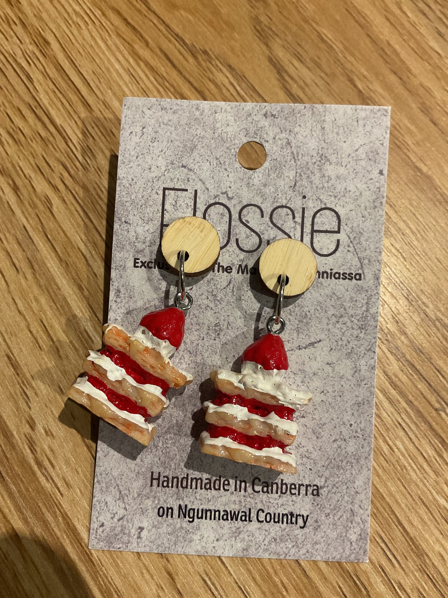 *Earrings Strawberry Treat Dangles
