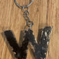 *Keychain Resin Letter W