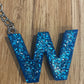 *Keychain Resin Letter W