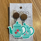 *Earrings Teapot Dangles