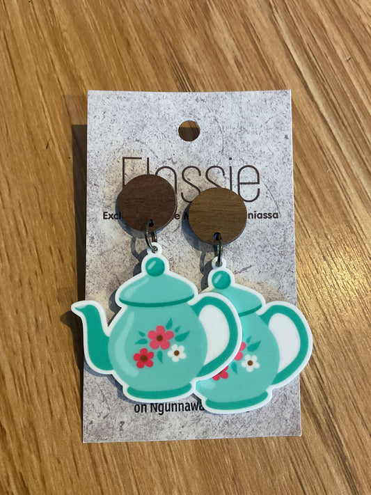 *Earrings Teapot Dangles
