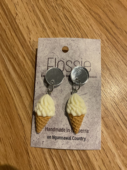 *Earrings Ice Cream Cone Dangles