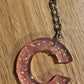*Keychain Resin Letter C