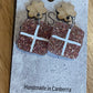 *Earrings Hot Cross Bun Dangles