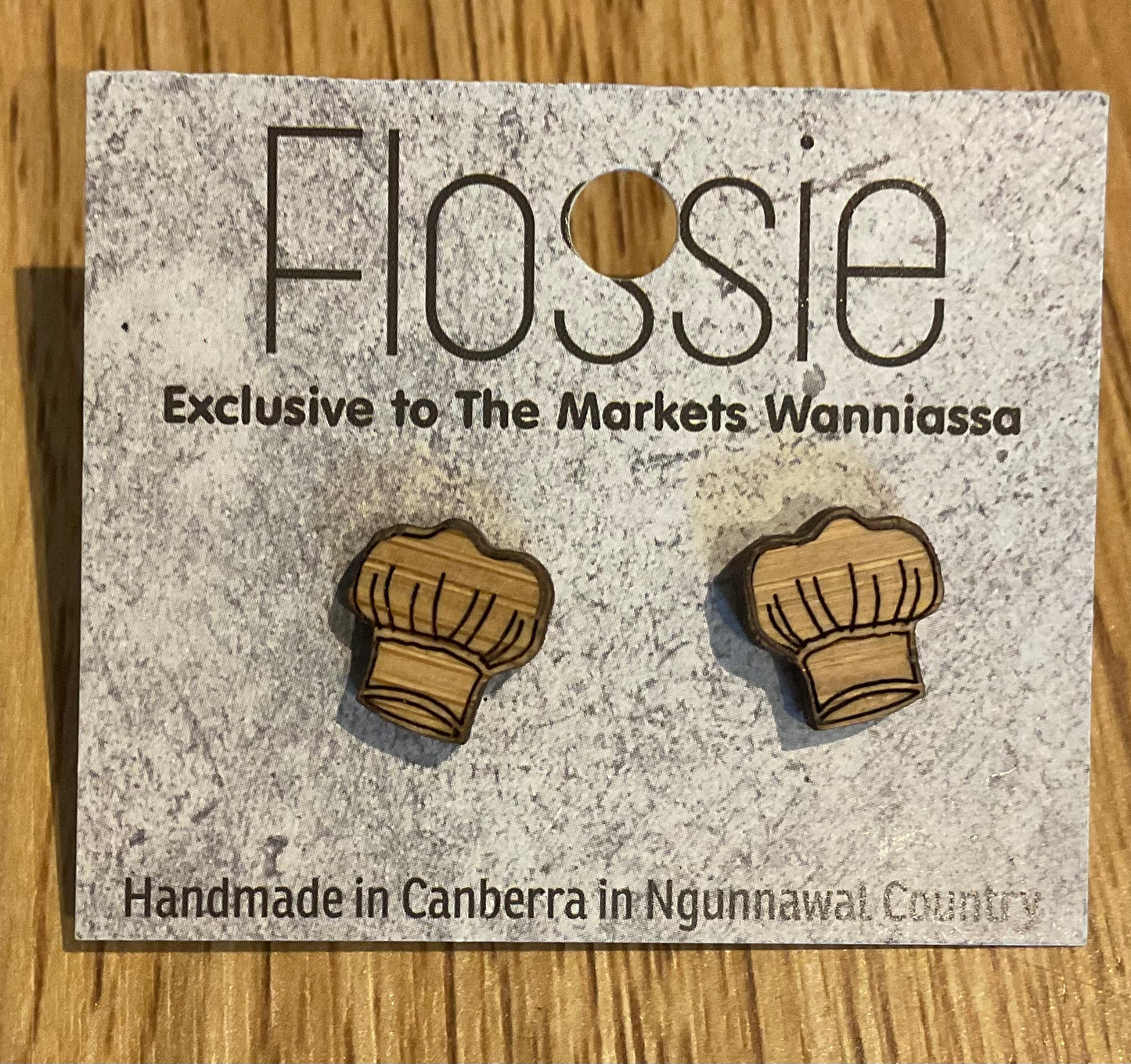 *Earrings Chef Hat Studs