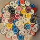 *Loose Buttons - Coloured Acrylic