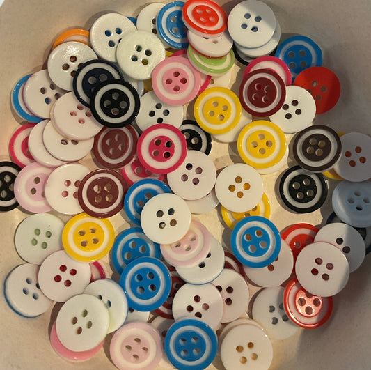 *Loose Buttons - Coloured Acrylic