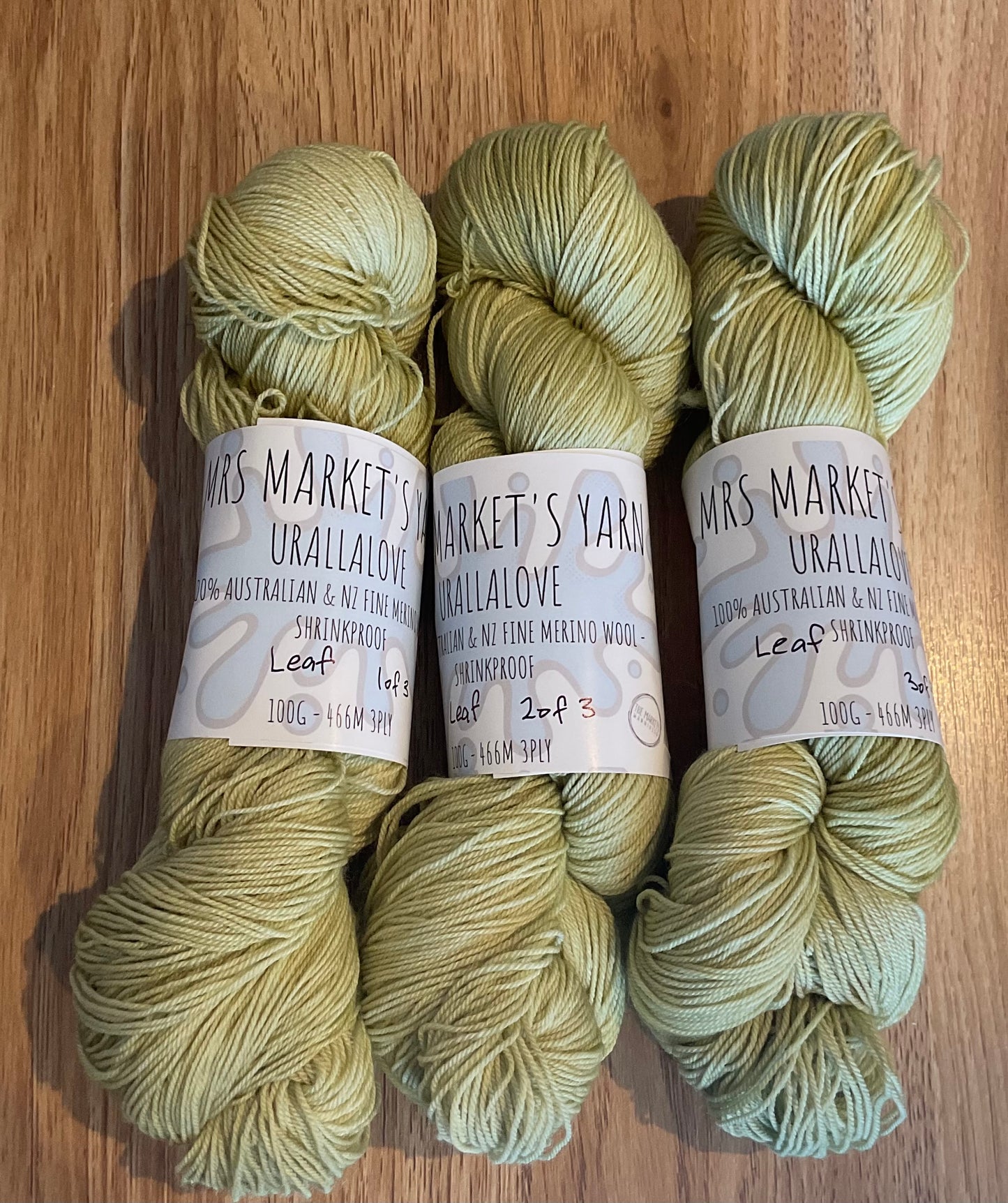 *Urallalove 3ply Yarn Leaf