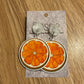 *Earrings Orange Slices Dangles
