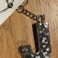 *Keychain Resin Letter J