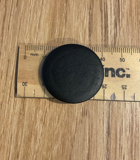 *Loose Buttons - Wooden Black Bead Button